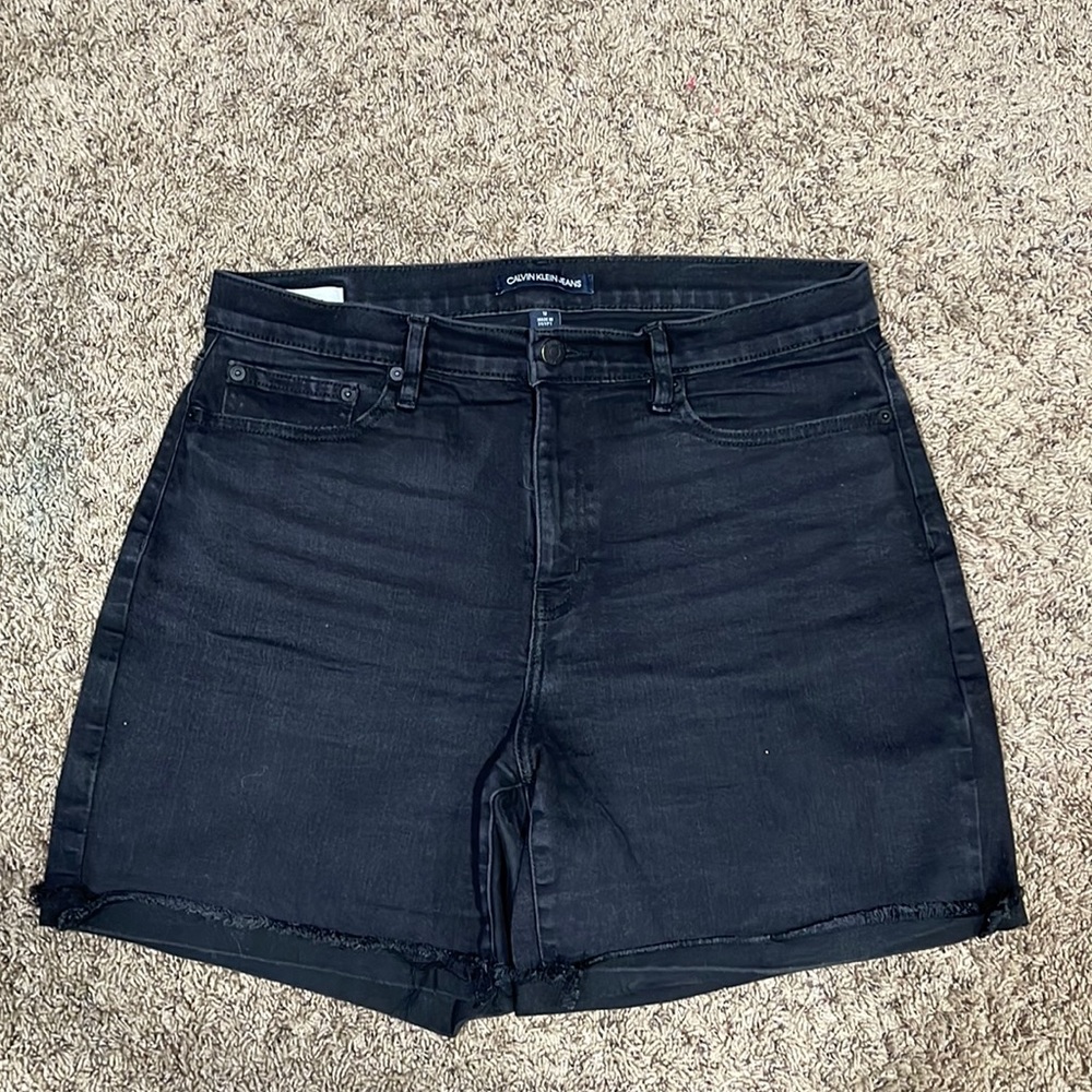 Calvin Klein Jeans Women’s Black High Rise Shorts Size 12